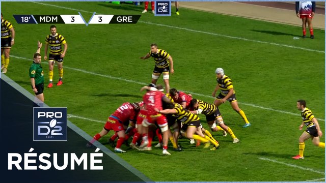 PRO D2 - Résumé Stade Montois-FC Grenoble Rugby: 10-38 - J23 - Saison 2020/2021