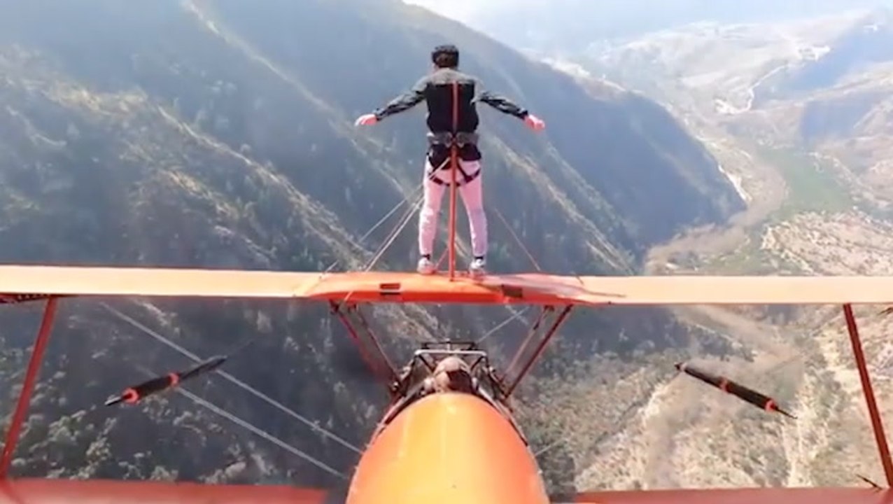 It's A Bird, It's A Plane, It's A...Guy On TOP Of A Plane?!