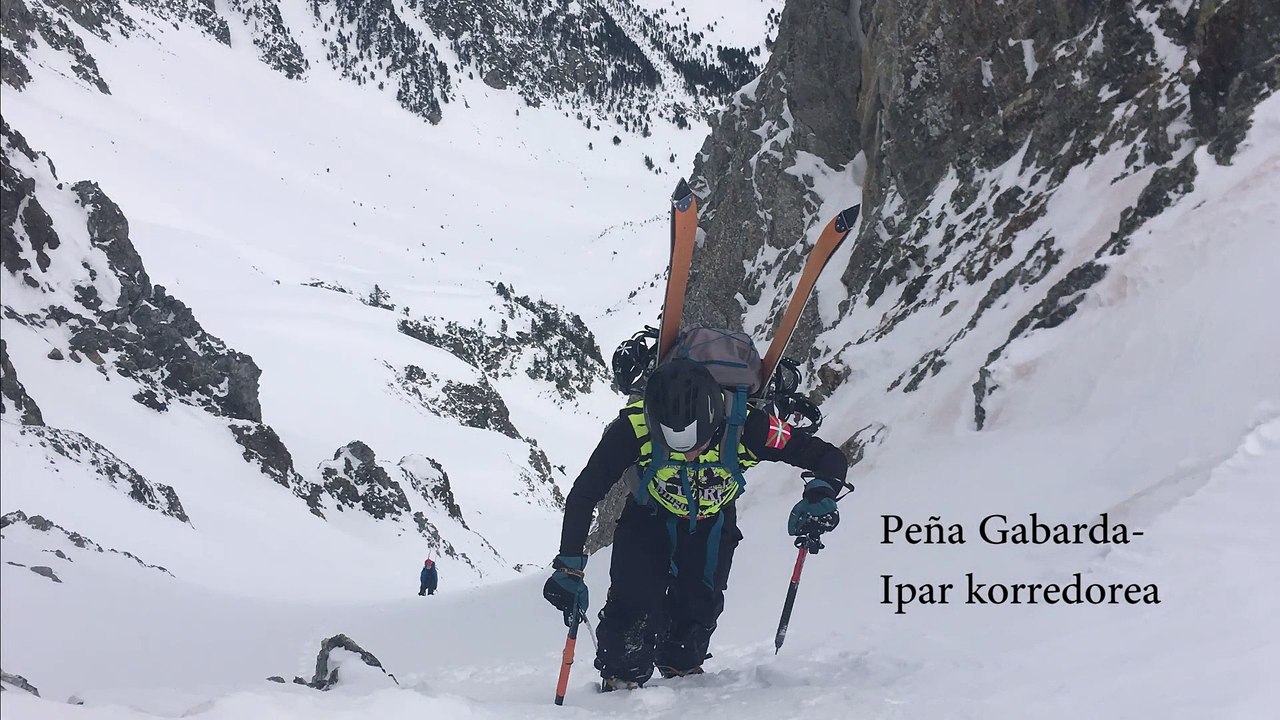 FREESKI Pirineos Peña Gabarda-ko Ipar korredorea