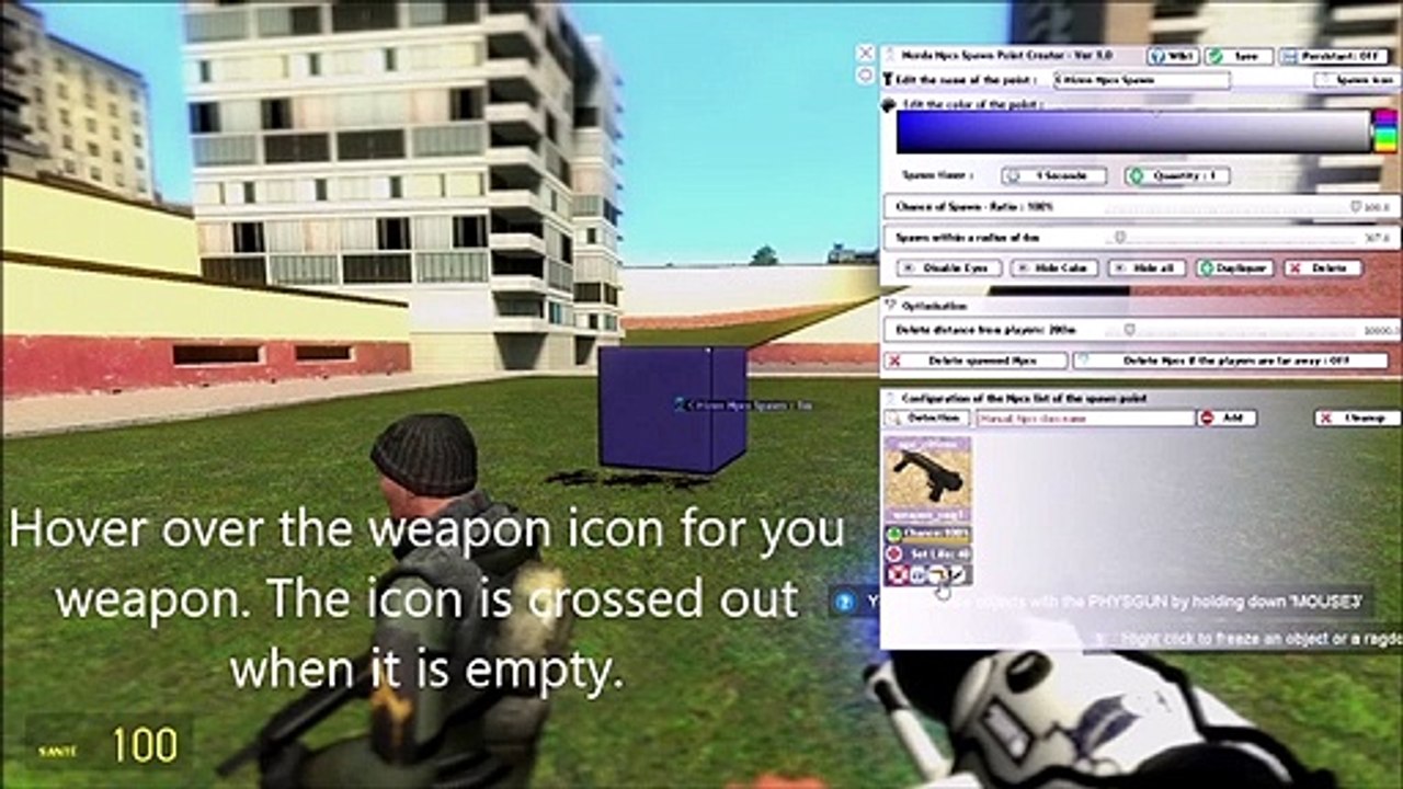 Gmod Npcs Spawn point Creator