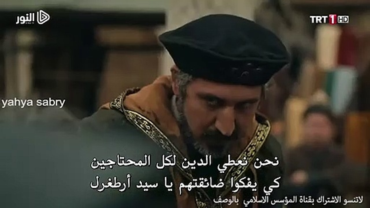 ارطغرل بن سليمان شاه يعطي درساا قاسيا لابنه غندوذ بسبب عمله مع المرابين في مشهد اسطوري