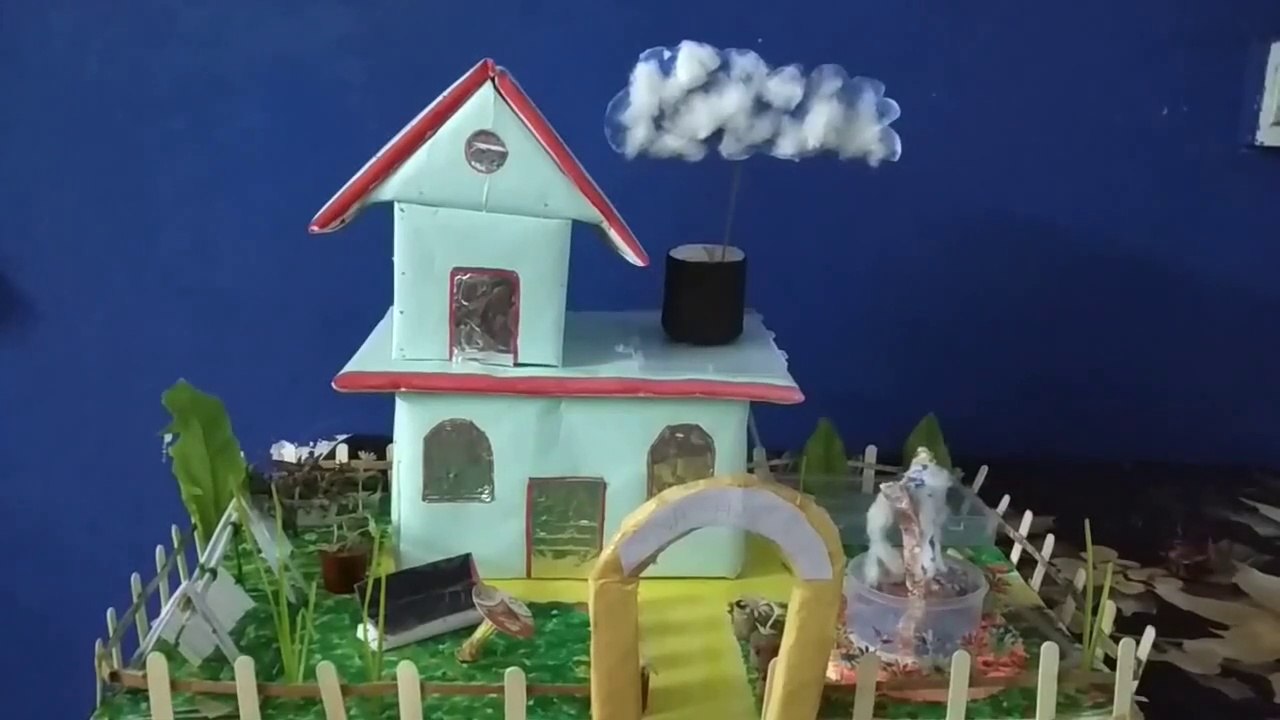 वर्षा जल संग्रहण ,working model by sana ali