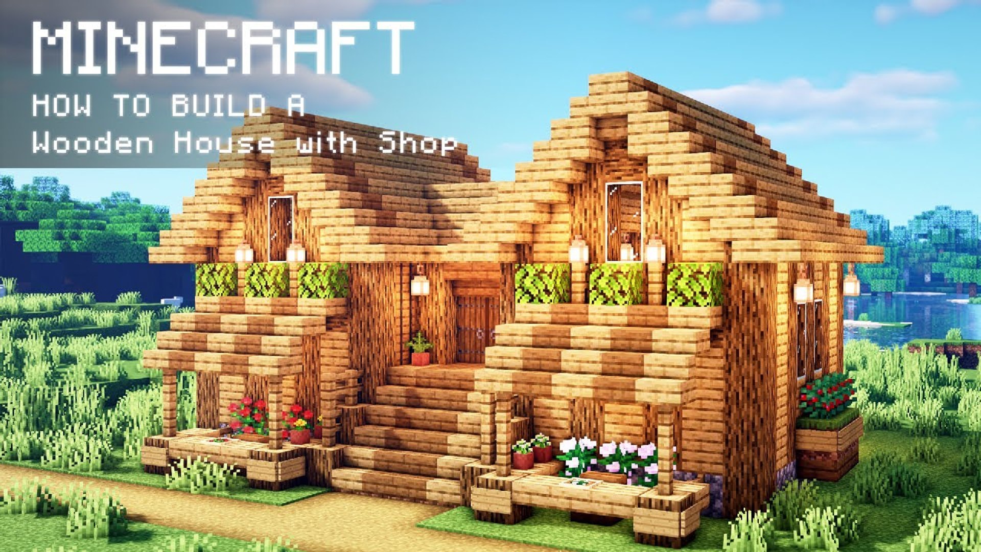 Minecraft- How To Build a Wooden House with Shop - video Dailymotion