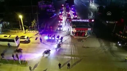 Drone destekli asayiş uygulaması yapıldı