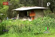 Deslizamiento de rocas y tierras destruyo varias casas en Cajamarca
