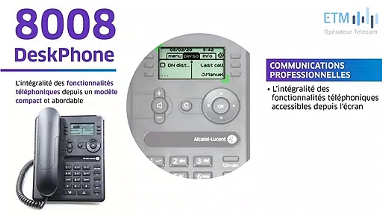 Poste IP de bureau - 8008 Alcatel Lucent
