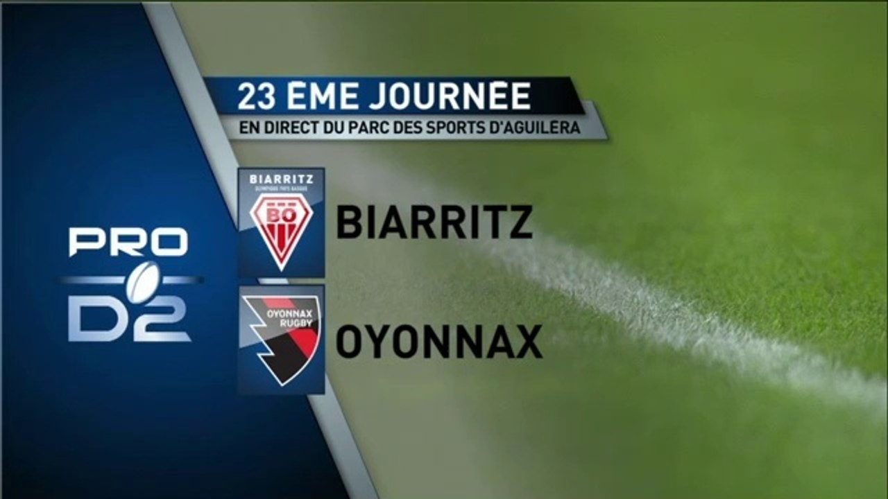 RESUME DU MATCH BIARRITZ / OYONNAX