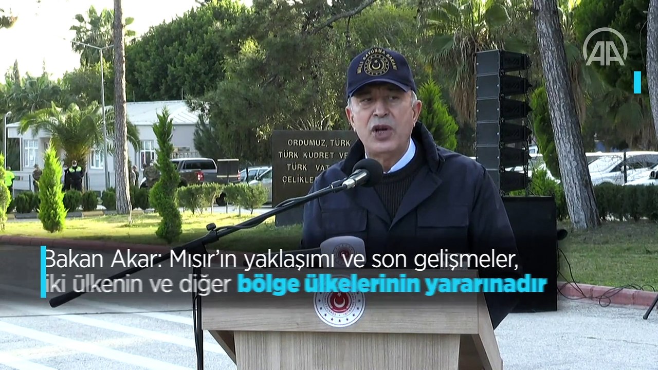 Bakan Akar: Mısır'ın yaklaşımı ve son gelişmeler, iki ülkenin ve diğer bölge ülkelerinin yararınadır