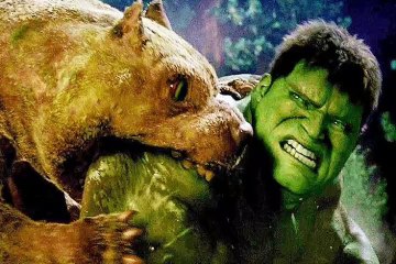 Hulk vs Hulk dogs fight scene. Hulk movie scene