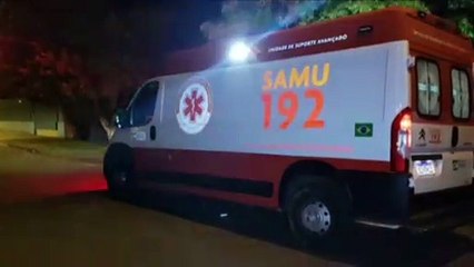 SAMU presta atendimento a idoso durante a madrugada
