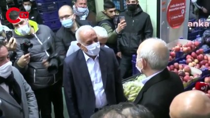Esnaf Kılıçdaroğlu'na dert yandı: Bin lirayı pazar harçlığı diye vermişler