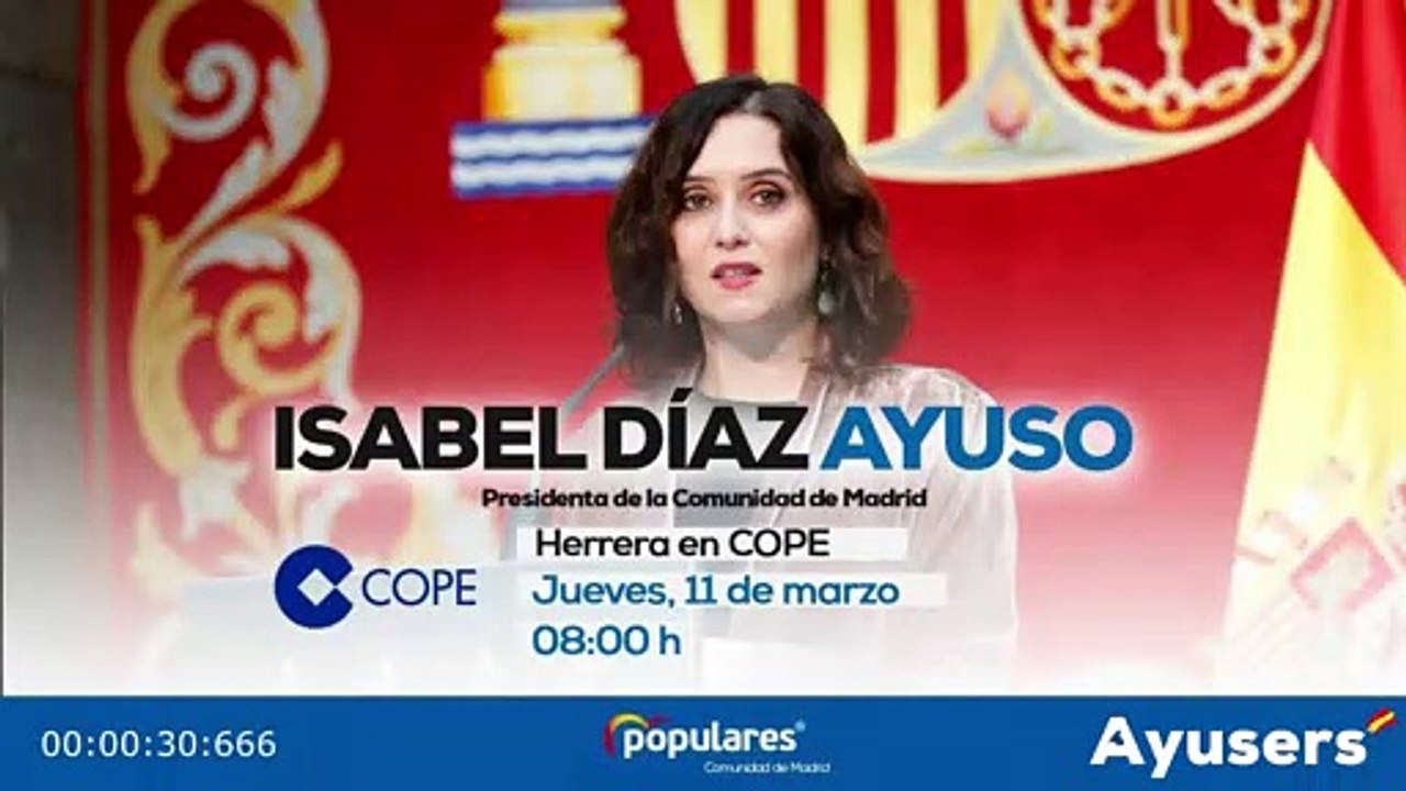 Díaz Ayuso en COPE: Con la izquierda en el gobierno, Madrid terminaría con la libertad que la define
