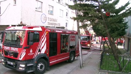 Bağcılar’da çatı yangını paniği