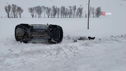 Yoğun Kar Yağışı Ve Tipi Kazaları Beraberinde Getirdi