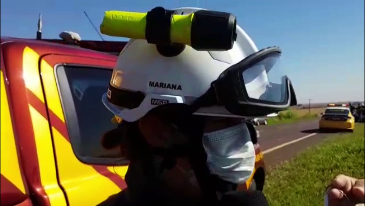 Tenente do Corpo de Bombeiros fala sobre grave acidente que terminou com homem morto na PR-486