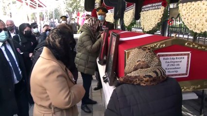 Emekli Orgeneral Halit Edip Başer'e son yolculuğuna uğurlandı