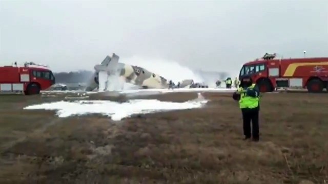 Son dakika... Kazakistan’da askeri uçak düştü: 4 ölü, 2 yaralı