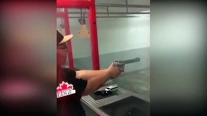 Hayatının şokunu yaşadı! Atış sırasında namlu koptu!