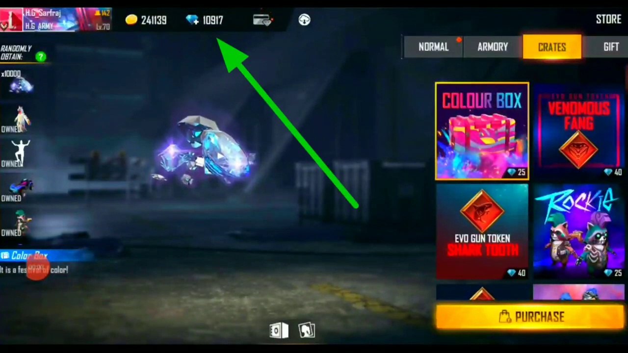 I GOT 10,000 DIAMOND FROM COLOURS BOX EVENT -Garena free fire