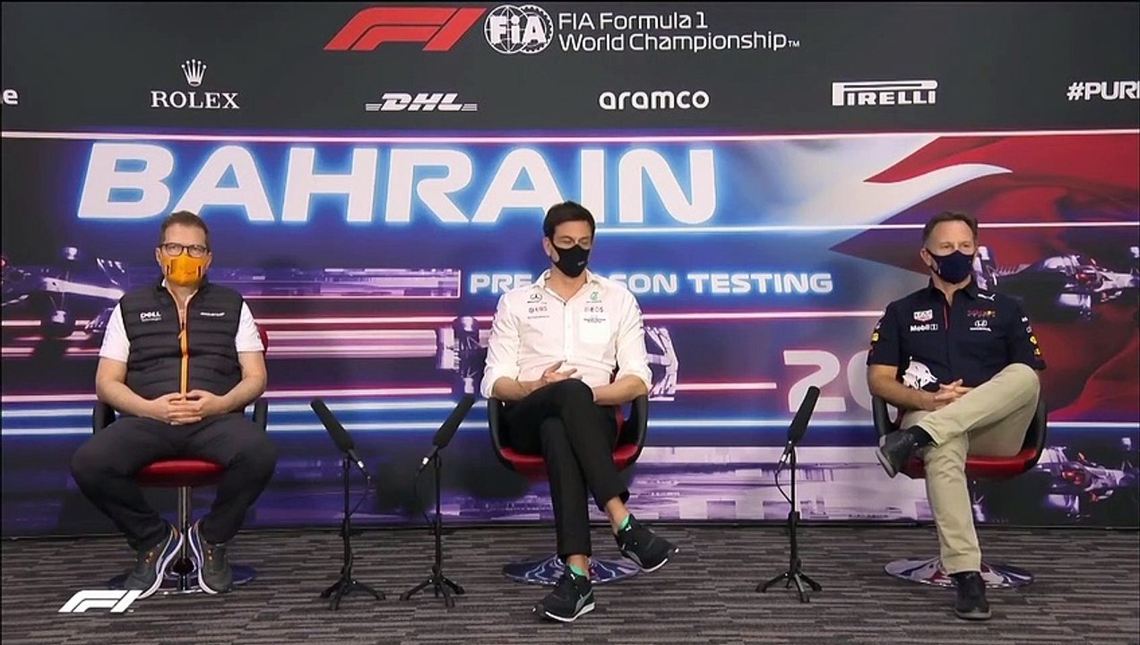 F1 2021 Pre-Season Testing - Day 1 - Team Principals Press Conference