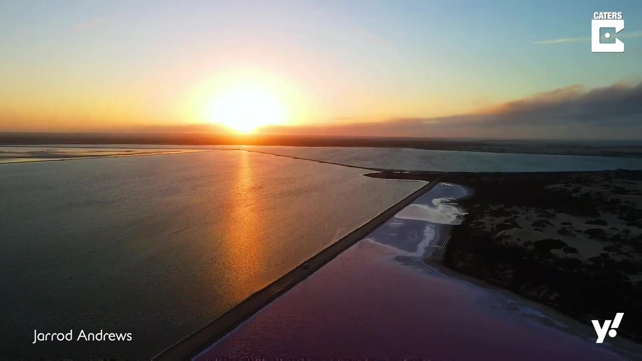 Pretty in Pink: Dieser See hat eine einzigartige Färbung