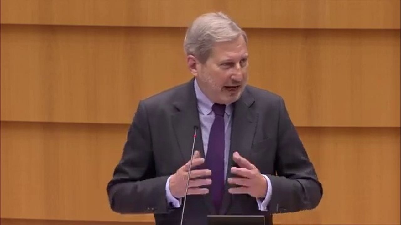 EU budget Commissioner Johannes Hahn was urged by MEPs to act for Rule of Law conditionality