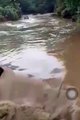 Chuva de mais de 90 mm derruba ponte de rio e deixa moradores ilhados na região do Vale do Piancó