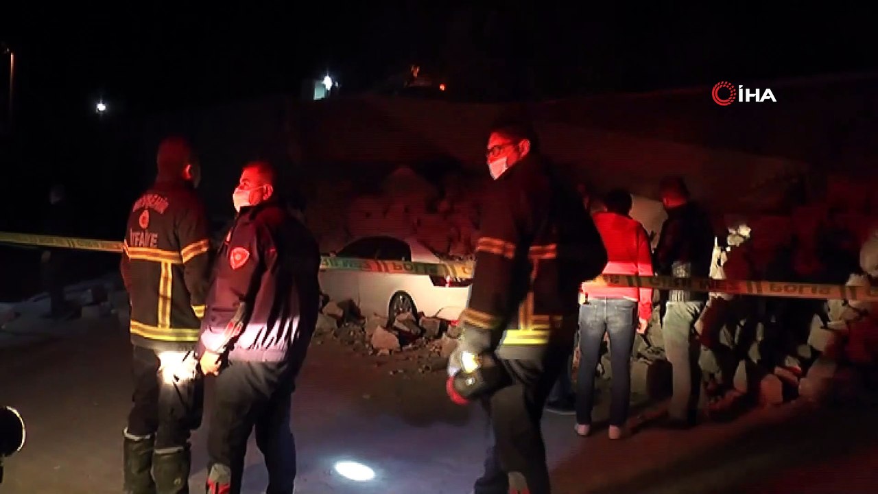 Nevşehir Belediye Başkanı Savran’ın oturduğu apartmanın istinat duvarı çöktü