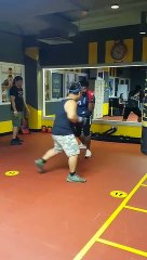 sparring with my bro