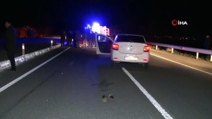 Otomobil motosikletle çarpıştı: 1 ölü 1 yaralı