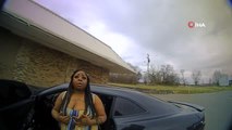 Son dakika! - ABD'de polis, kendisine ateş eden siyahi kadını vurdu- Polisin ve kadının vurulma anı kamerada