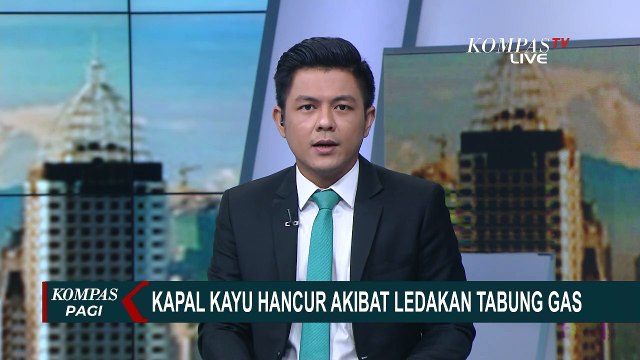 Kapal Motor Kayu di Sumenep Hancur Akibat Ledakan Gas Elpiji, Nelayan Bantu Proses Evakuasi