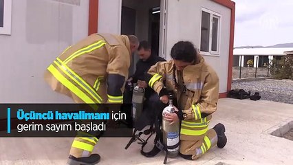 Olası uçak yangınlarına hazırlar