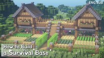 Minecraft- How To Build a Survival Base Tutorial (Building Tutorial) (#13)