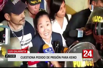 Luis Galarreta cuestionó pedido de prisión para Keiko Fujimori