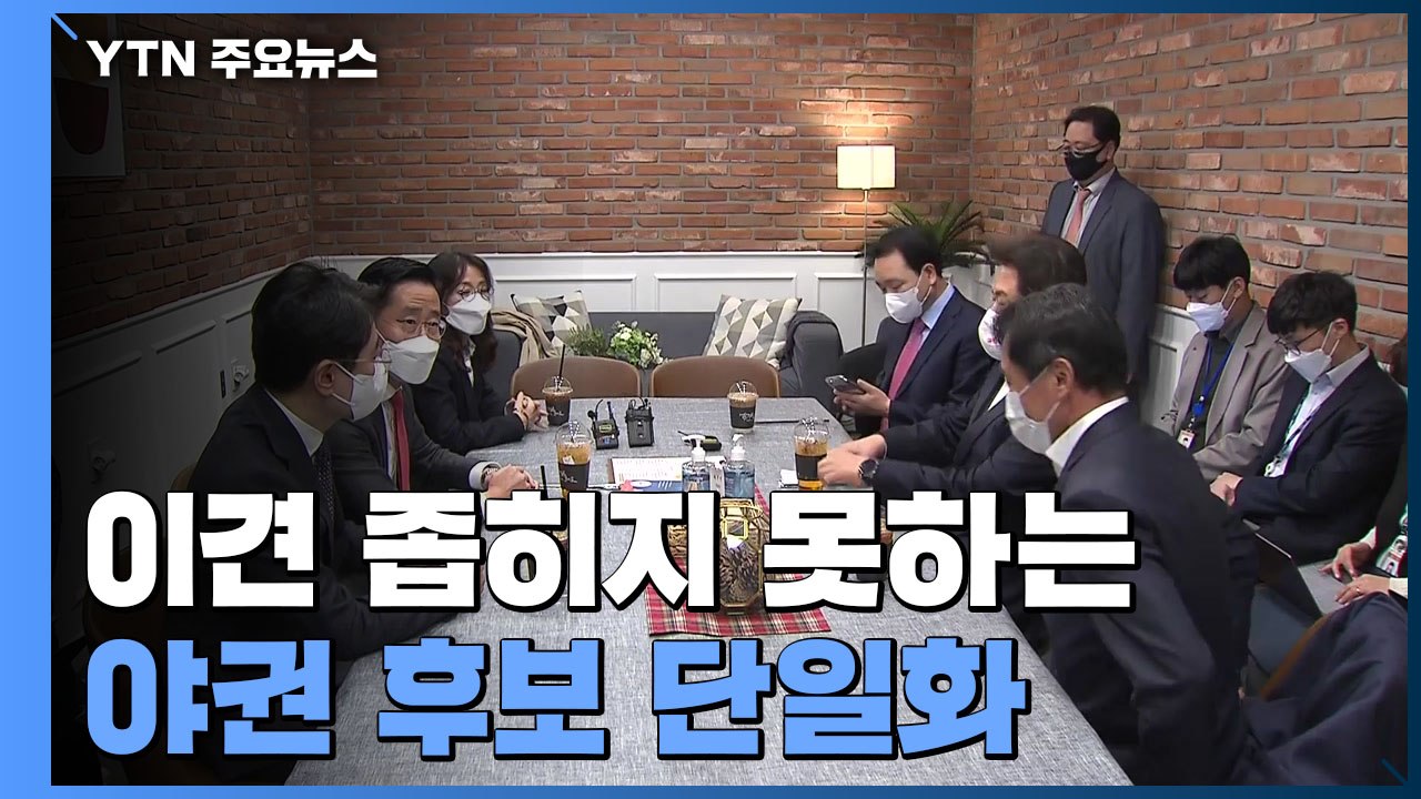 이견 좁히지 못하는 야권 후보 단일화...오후 실무협상 재개 / YTN