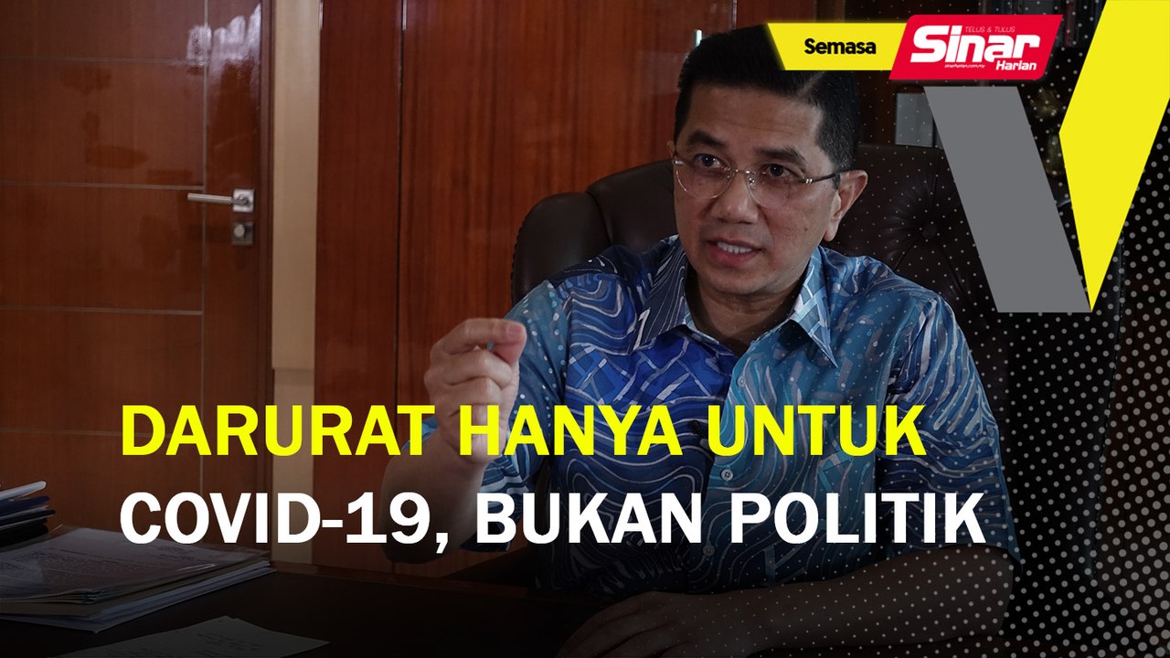 Darurat hanya untuk Covid-19, bukan politik