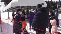 KASTAMONU - Yurduntepe Kayak Merkezi'nde hafta sonu yoğunluğu