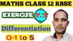 rbse class 12 maths chapter 7.3|differentiation class 12 rbse 7.3|7.3|avkalan