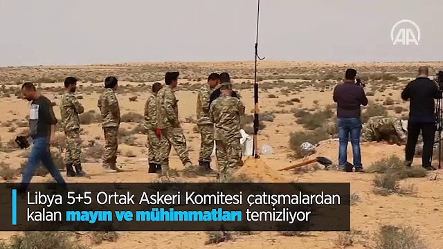 Libya'da çatışmalardan kalan mayın ve mühimmatlar temizleniyor