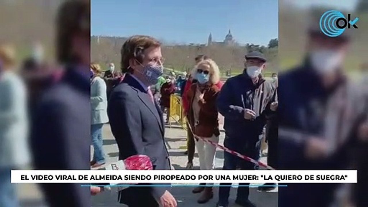 Almeida a una mujer que elogió su "planta" pese a medir 1,66: "¡A usted yo la quiero de suegra!"