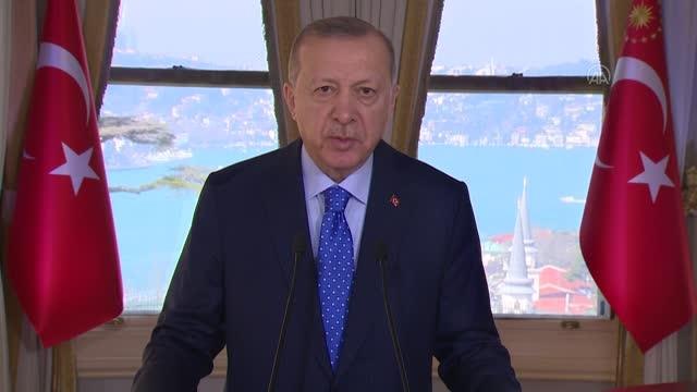 Cumhurbaşkanı Erdoğan: Tüm dünyayı derinden sarsan salgına karşı son bir yıldır yürüttüğümüz mücadeleyi başarıyla sonuçlandırmakta kararlıyız