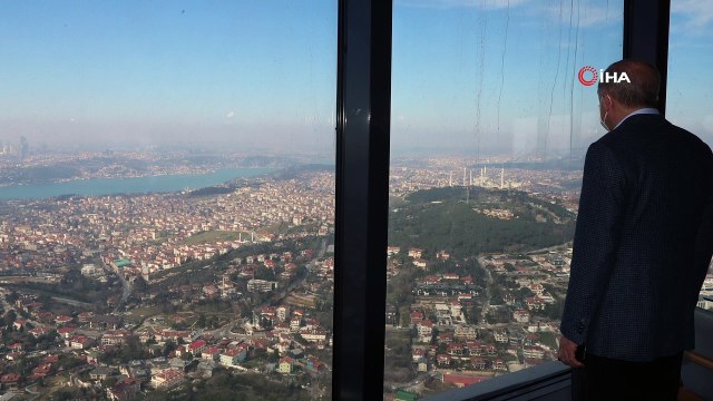 Cumhurbaşkanı Erdoğan yapımı devam eden Çamlıca Kulesi'ni inceledi
