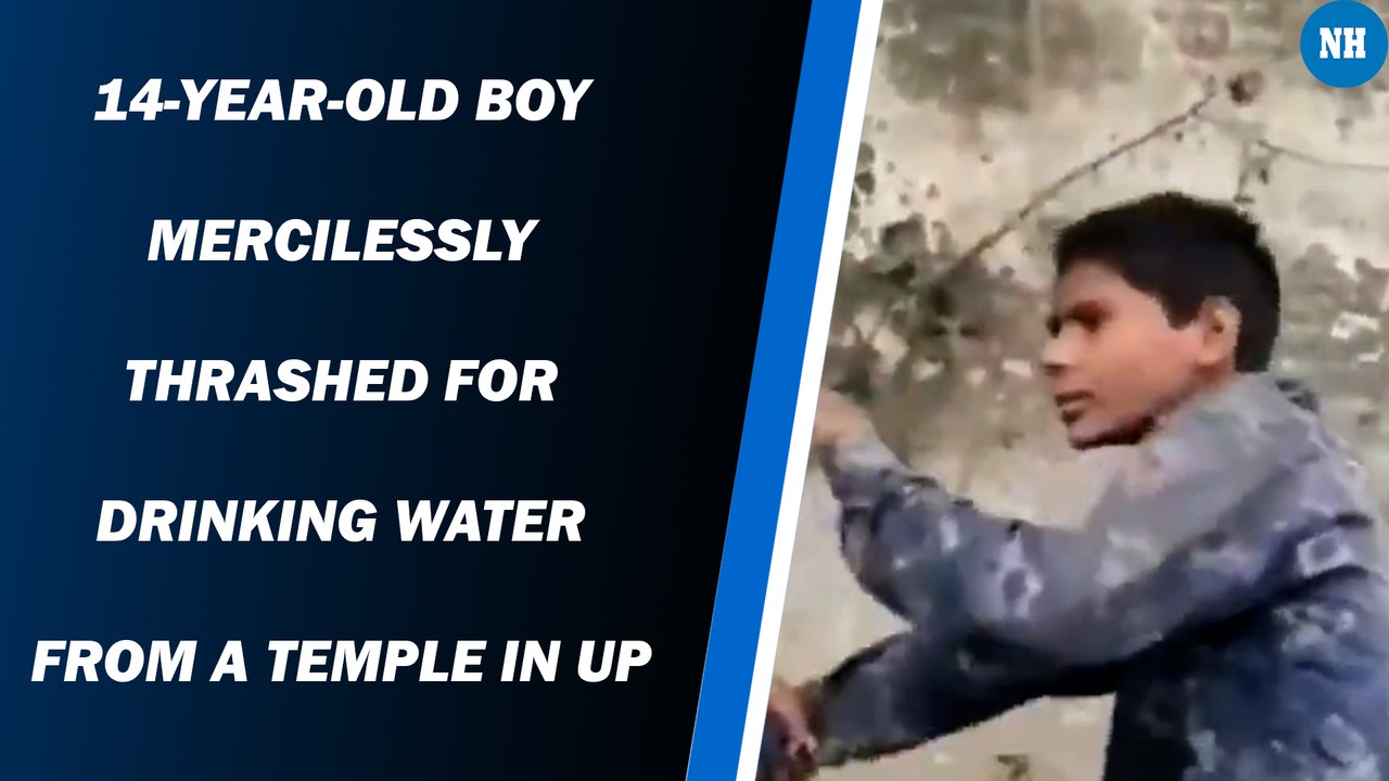14-year-old boy mercilessly thrashed for drinking water from a temple in UP