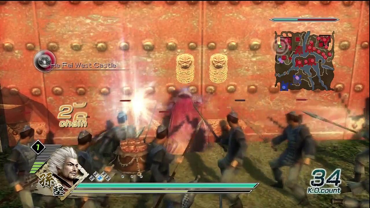Dynasty Warriors 6 Sun Jian Ep. 6 Chapter 6 - Battle Of He Fei (Eng. Ver)