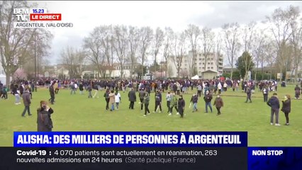 Marche blanche à Argenteuil: les proches d'Alisha s'apprêtent à prendre la parole