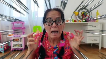 Olya and GRANNY switched Bodies - A Funny story for the whole Family