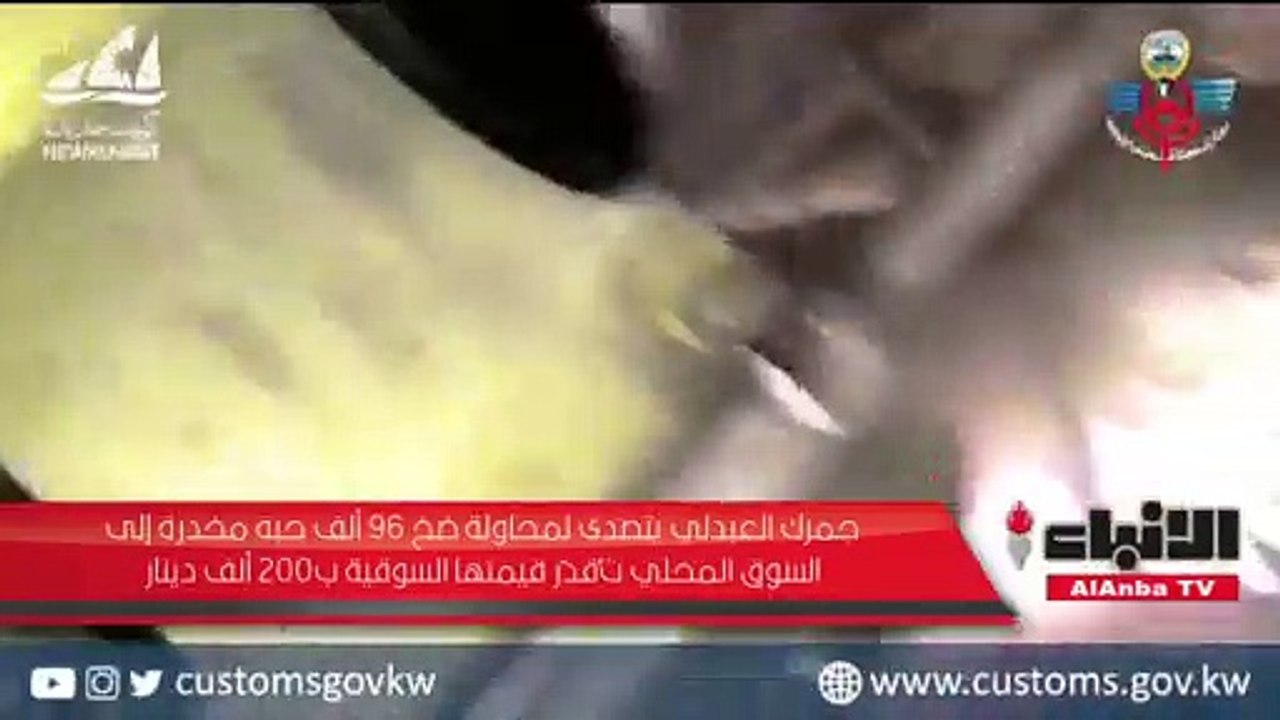 جمرك العبدلي يتصدى لمحاولة ضخ 96 ألف حبة مخدرة إلى السوق المحلي تقدر قيمتها السوقية بـ 200 ألف دينار