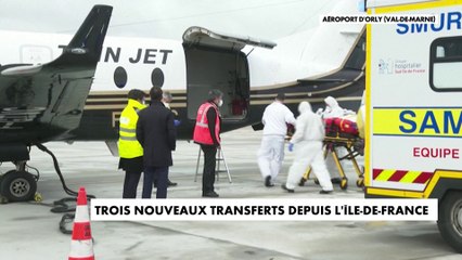 Trois nouveaux patients transférés de l'Île-de-France vers d'autres régions