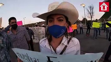 Ganaderos de los Altos de Jalisco se manifestaron previo al partido